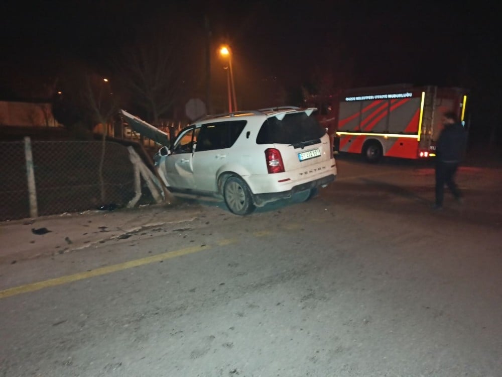 Düzce’de trafik kazası 1 yaralı 