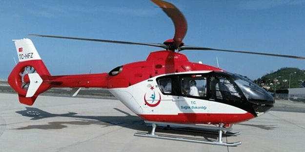 Düzce'de trafik kazası! Ambulans helikopter havalandı