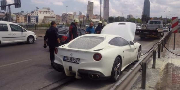 E-5'in ortasında Ferrari dramı