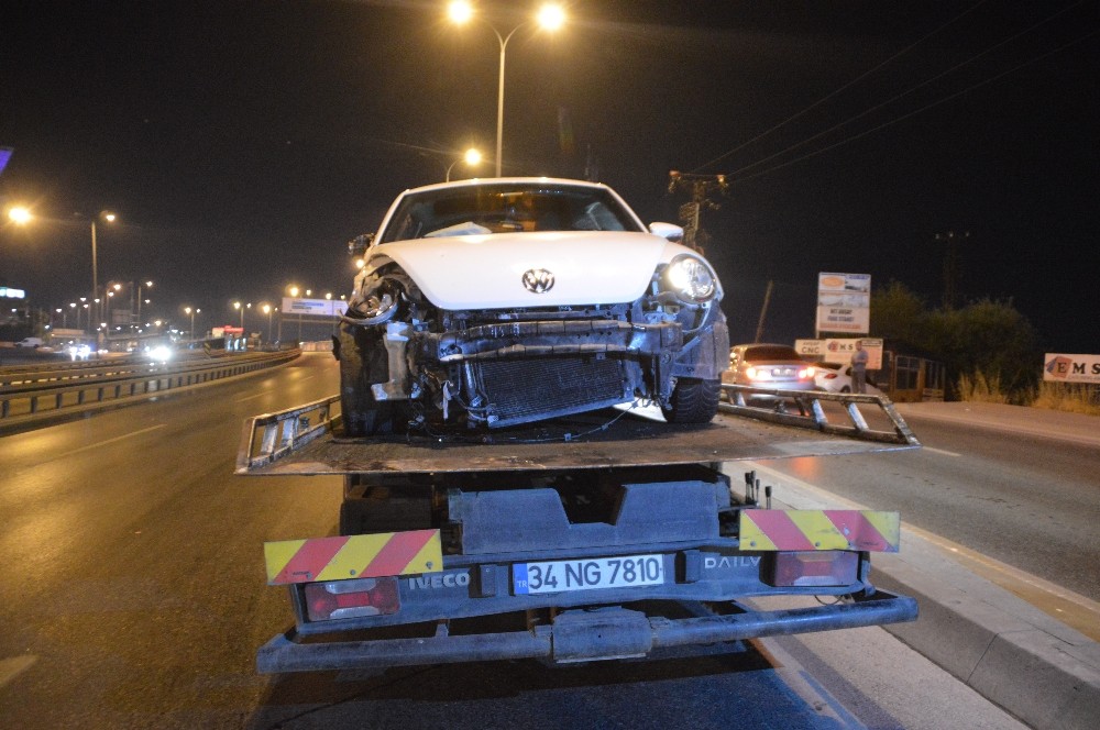 E-5’te feci kaza: 2 yaralı 