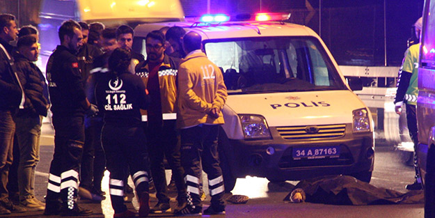 E-5'te feci ölüm! Kadın 5 metre sürüklendi, araba 50 metre sonra durabildi