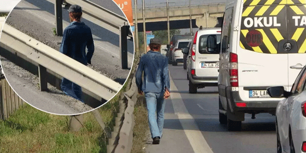 E-5'te yürüyen adamın hikayesi yürek burktu