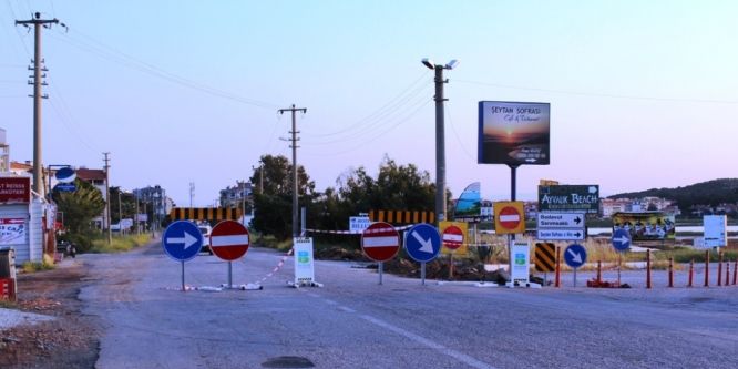 Sarımsaklı yolu ulaşıma kapatıldı