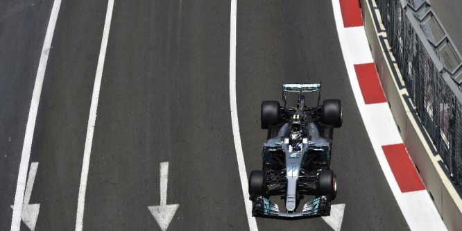 Bottas son sıradan gelip 2. oldu