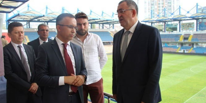 Vali Çeber, statta incelemelerde bulundu