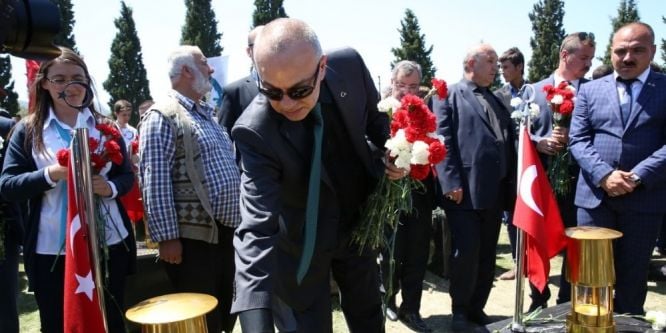 Başkan Ergün maden şehitlerini andı