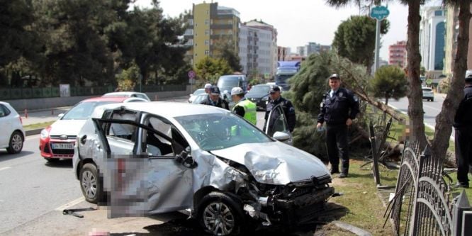 Samsun’da trafik kazası: 2 ağır yaralı