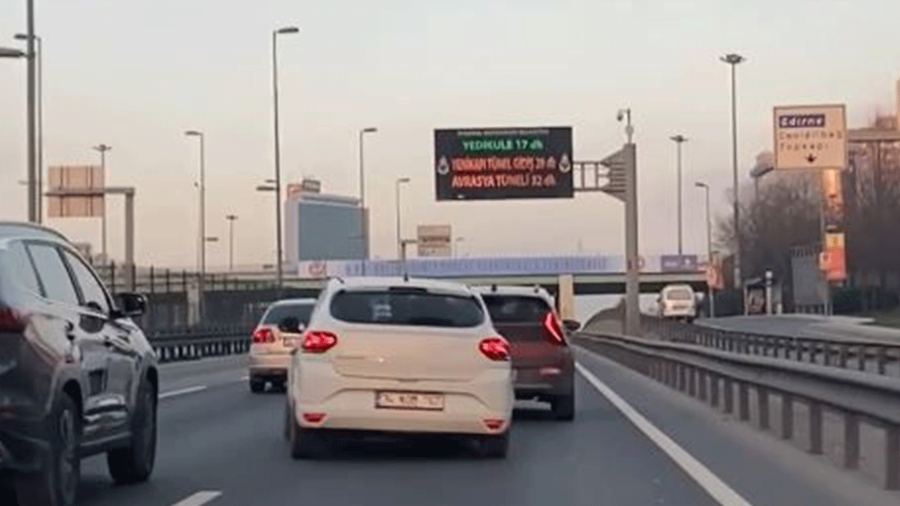 E5'te makas atan sürücü dehşet saçtı! O anlar kamerada