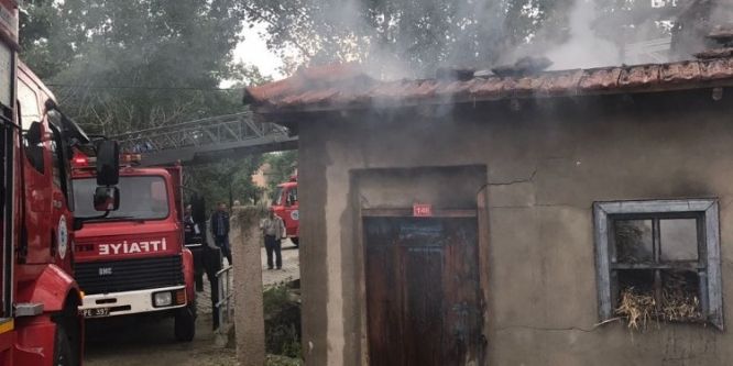 Tekirdağ’da balya yangını