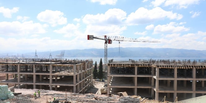 Kampüs inşaatında iki blok tamamlandı
