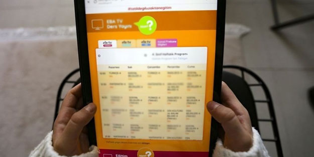 EBA 22 Aralık Salı ders programı EBA canlı ders saatleri
