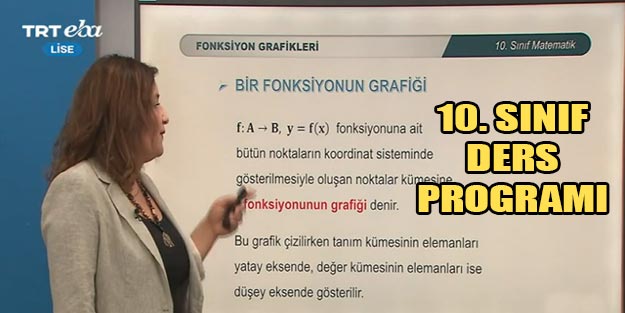 EBA TV 10. sınıf canlı ders saatleri! 10. sınıf ders programı EBA TV canlı