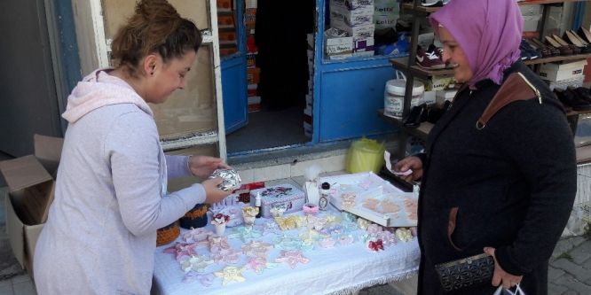 Hanımlar kendi ürettikleri ürünler ile bütçelerine katkı sağlıyor