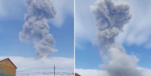 Ebeko Yanardağı'nda patlama