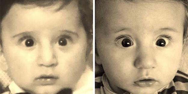Ebeveynlerine tıpatıp benzeyen çocuklar