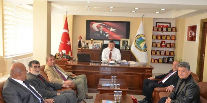 Gaziler derneğinden teşekkür ziyareti