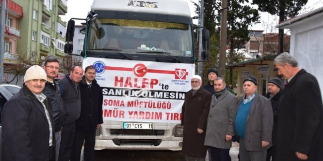Halep’e 54 ton kömür gönderildi