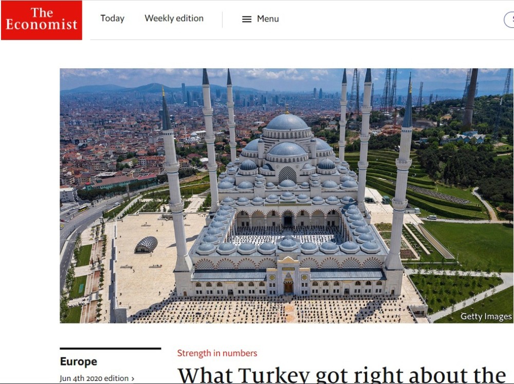Economist dergisi, Türkiye’nin Covid-19’la mücadelesini övdü 