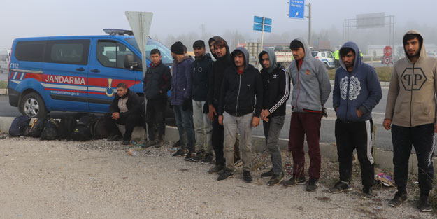 Edirne'de 11 düzensiz göçmen yakalandı