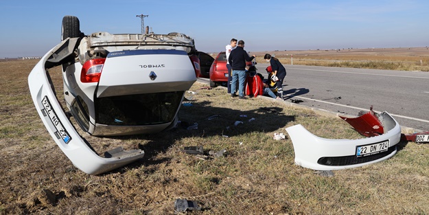 Edirne'de feci kaza! Ortalık can pazarına döndü