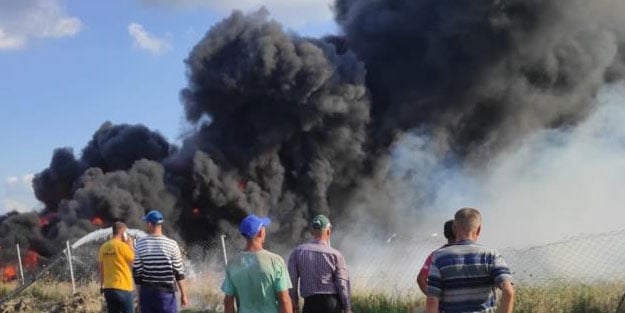 Edirne'de korkutan yangın! Gökyüzü simsiyah oldu