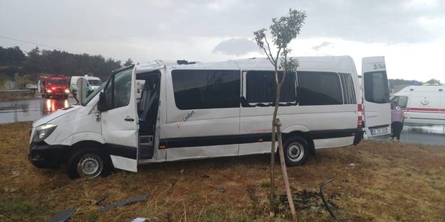 Edirne'de minibüs kazası: Çok sayıda yaralı var