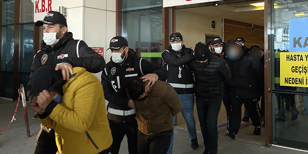 Silahlı suç örgütüne yönelik operasyonda 6 zanlı tutuklandı