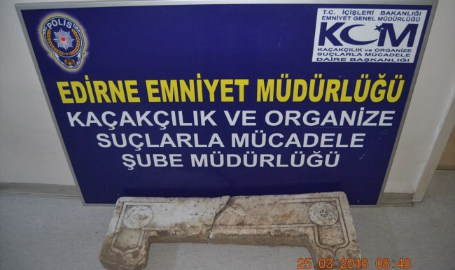 Edirne'de tarihi eser kaçakçılığı