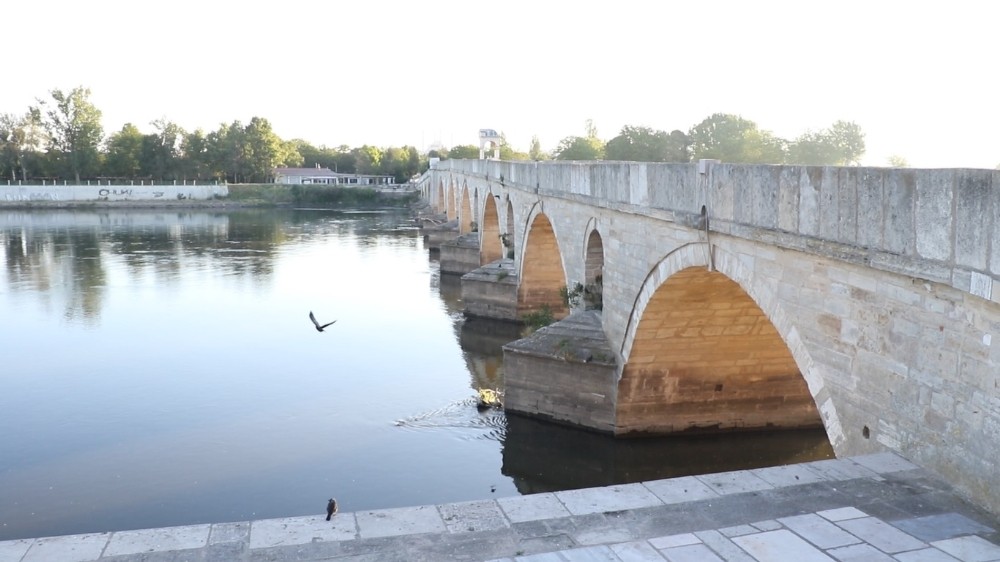 Edirne’de yağışlar Meriç Nehri’nin debisini arttırdı 