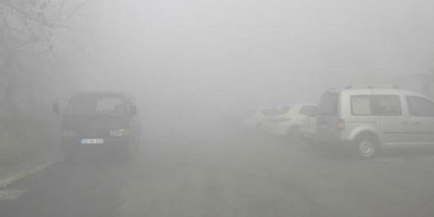 Edirne'de yoğun sis