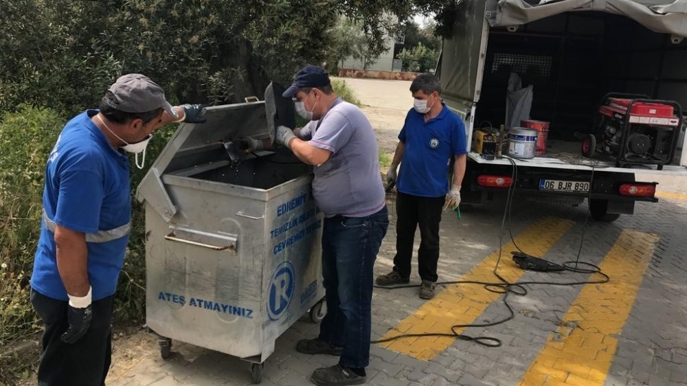 Edremit Belediyesi’nde konteyner tasarrufu 
