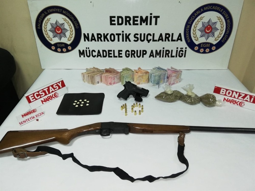 Edremit’te uyuşturucu operasyonu 