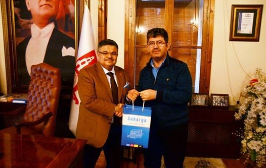 Sakarya Gazetesi Yazı İşleri Müdürü Mücahit Erdal’dan Başkan Yağcı’ya ziyaret
