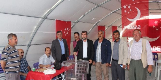 Samsat’ta Saadet Partisi ilçe olağan kongresi yapıldı