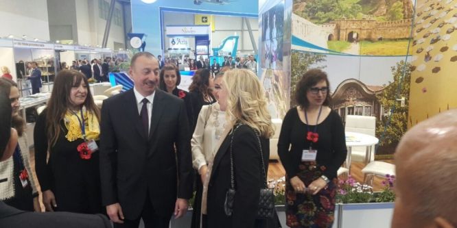 İlham Aliyev Alanya standında