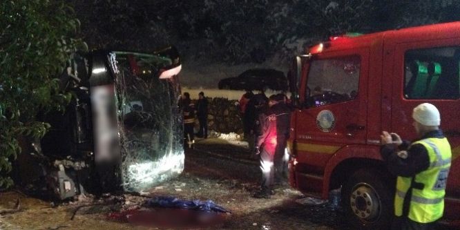 Bartın’da 3 kişinin öldüğü otobüs kazası güvenlik kamerasında