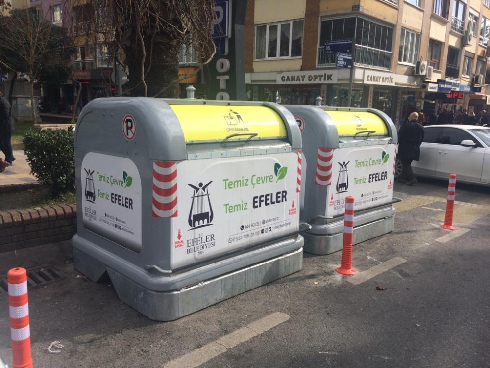 Efeler’de çöp konteynerleri yenileniyor 