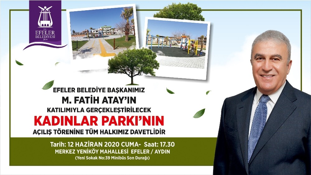 Efeler’de Kadınlar Parkı açılıyor 