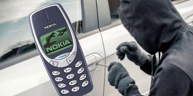 Efsane telefon Nokia 3310 bu kez araba hırsızlığıyla gündemde