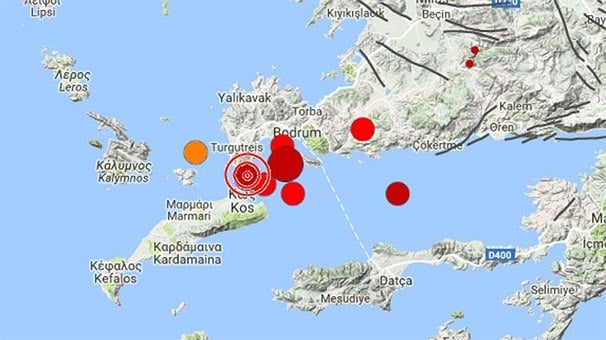 Ege sallandı, Kandilli depremin büyüklüğünü yükseltti! Tsunami 30 cm...