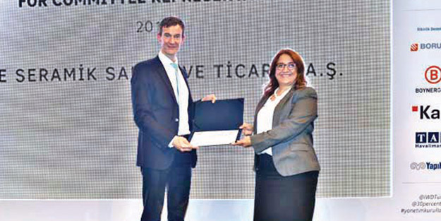 Ege Seramik’e kadın yönetici ödülü