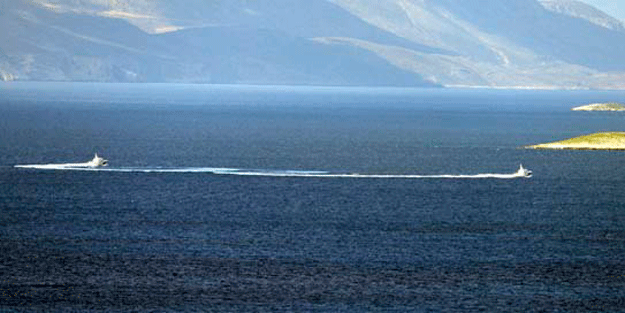 Ege’de sıcak saatler… Kovalamaca yaşandı… Bu ilk kez oldu!