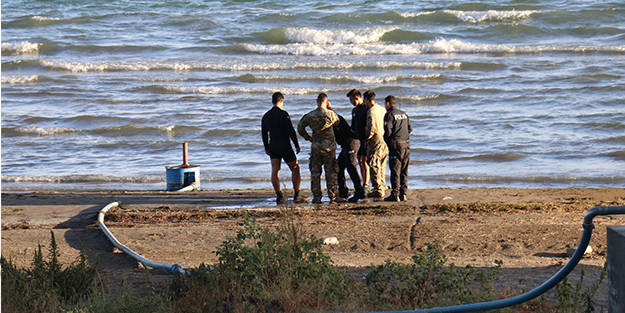 Eğirdir gölünde el bombaları bulundu