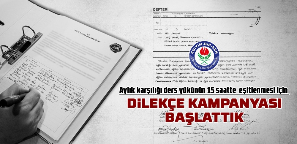 Eğitin Bir Sen sınıf öğretmenleri için imza kampanyası başlattı 