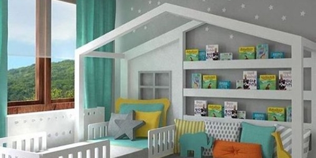 Eğlenceli çocuk odası dekorasyonu