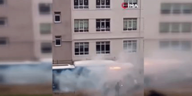 EGO otobüsü seyir halindeyken alev aldı!