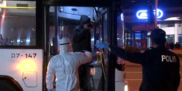 EGO otobüsünde 'koronavirüs' paniği