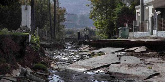 Eğriboz Adası'nda sel felaketi