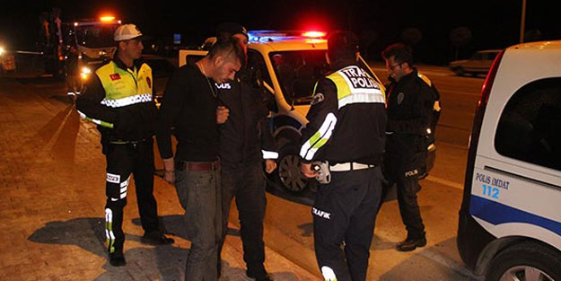 Ehliyetsiz sürücü ve polis arasında 100 kilometrelik kovalamaca