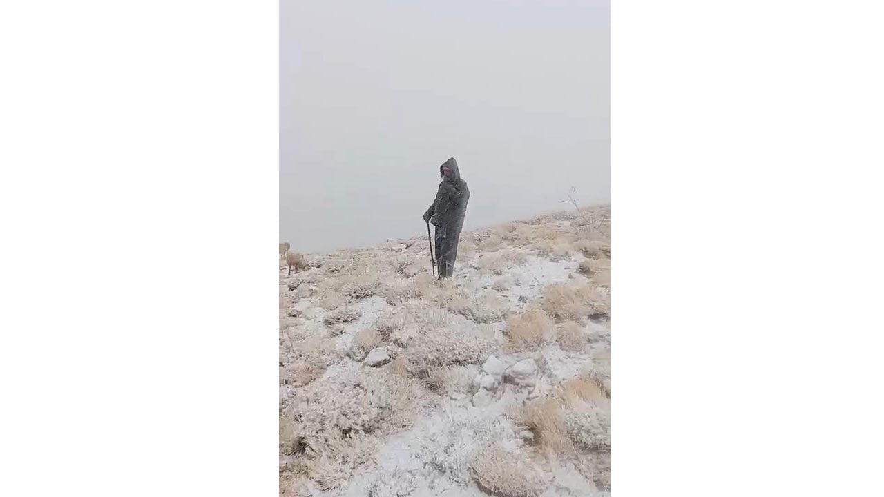 Ekim ayında kış manzarası!